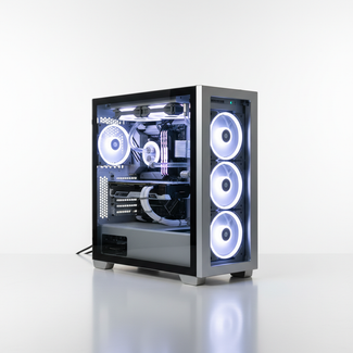 Minimal e-commerce collection image.
Single product centered.
Clean white or very light background.
Soft studio lighting.
Product clearly visible and sharp.
No text, no logo, no people.
Ultra realistic.
1:1 ratio.
Custom desktop PC.
