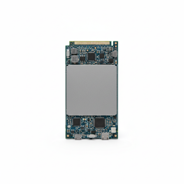 Minimal product image for e-commerce.
Single product centered.
Clean white background.
Soft studio lighting.
Very clean and modern look.
No text, no logo, no people.
Ultra realistic.
1:1 ratio.
SSD drive Back view