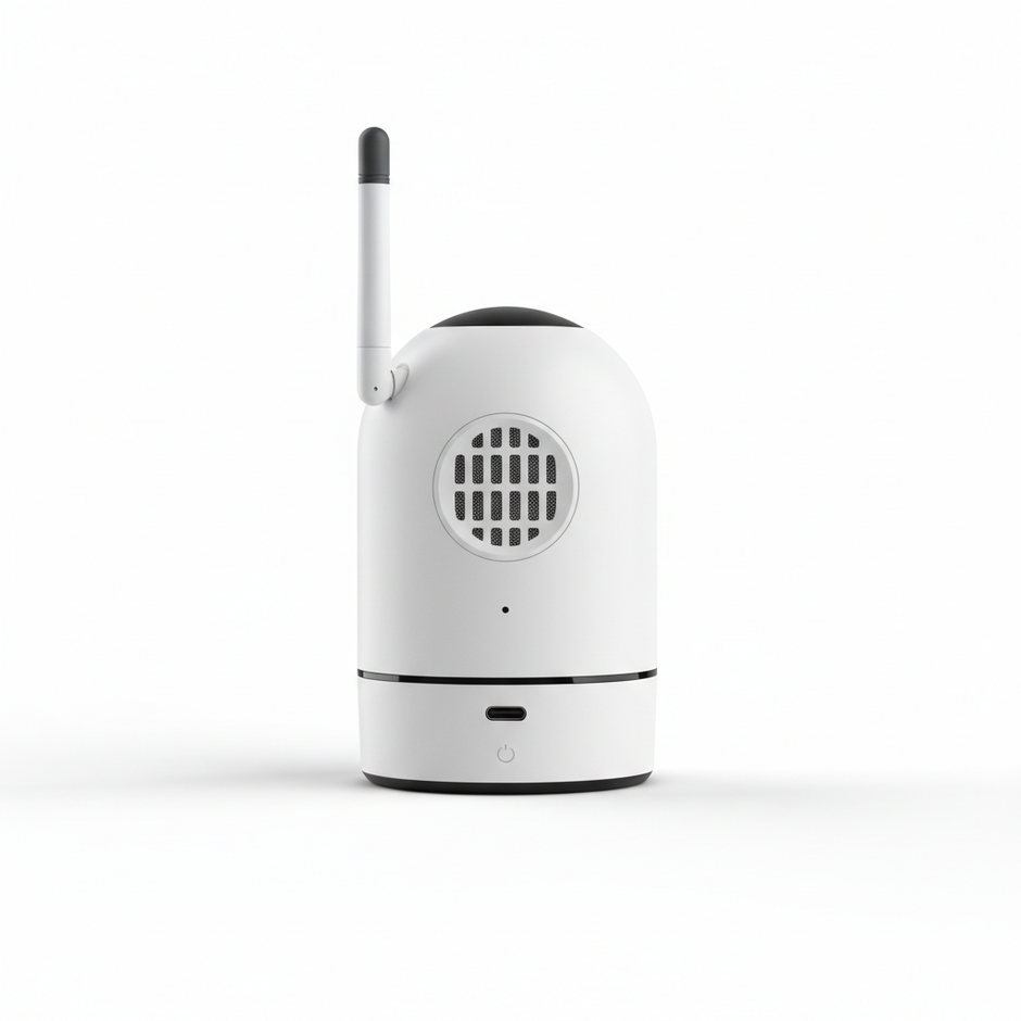 Minimal product image for e-commerce.
Single product centered.
Clean white background.
Soft studio lighting.
Very clean and modern look.
No text, no logo, no people.
Ultra realistic.
1:1 ratio.
Minimal product image for e-commerce.
Single product centered.
Clean white background.
Soft studio lighting.
Very clean and modern look.
No text, no logo, no people.
Ultra realistic.
1:1 ratio.
Smart security camera Back view